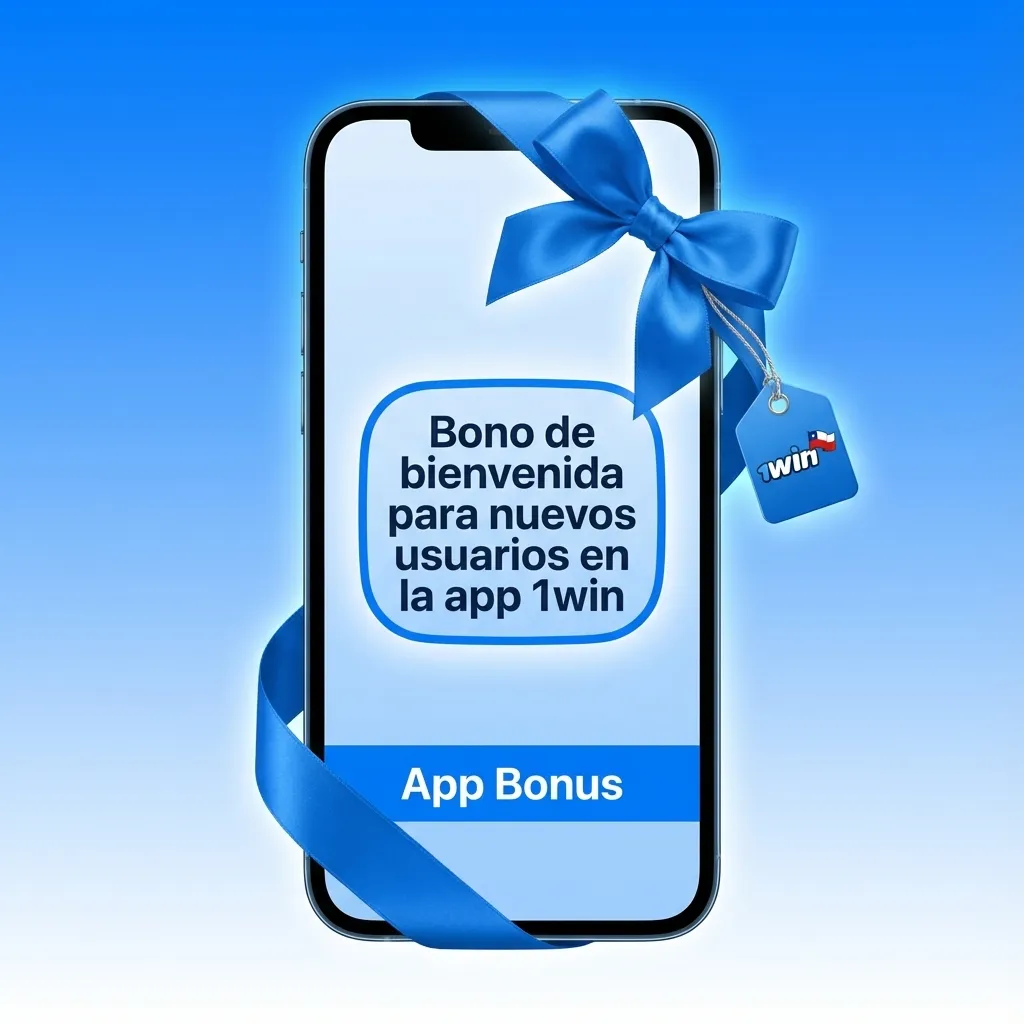 Pantalla de la app 1win mostrando bono de bienvenida, opciones de apuestas deportivas y casino con giros gratis