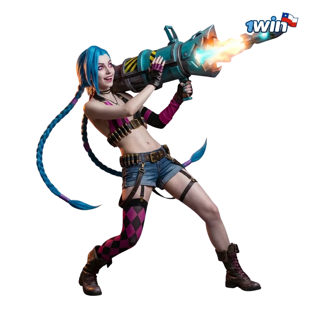 Pantalla de 1win Chile mostrando apuestas en vivo de League of Legends y bonos destacados para nuevos usuarios